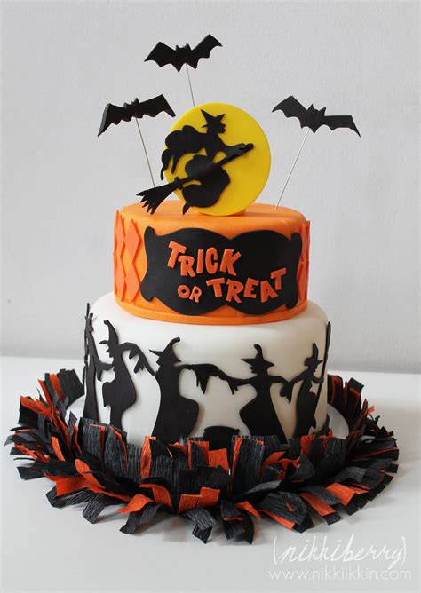 dancing witches halloween cake