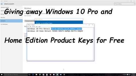 Giving Away Windows 10 Pro And Home Product Keys For Free