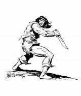 Conan Buscema Sonja Barbare Comicinventory sketch template
