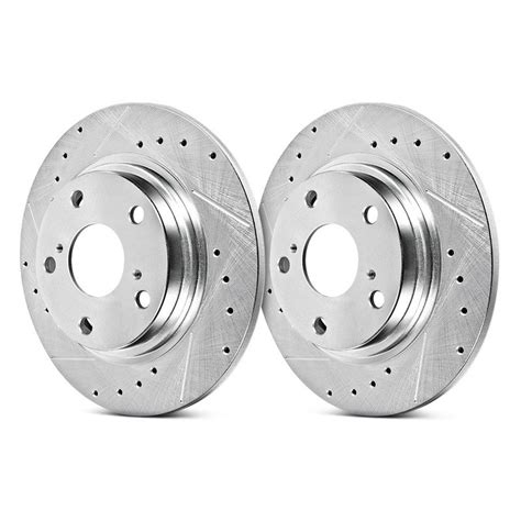 power stop evolution drilled  slotted performance brake rotors