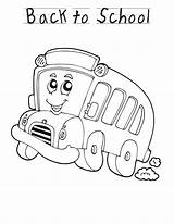 Coloring School Pages Back Bus Printable September Trains Planes Preschool Cartoon Automobiles Buses Color Kids Station Print Safety Sheets Clipart sketch template