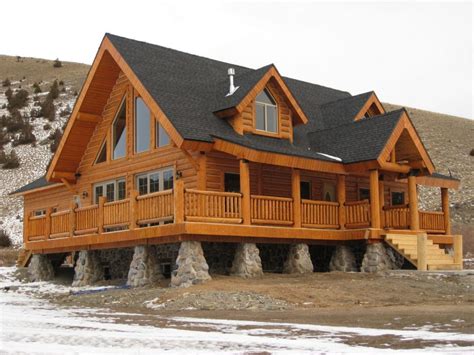 lovely pre built log cabins  home plans design