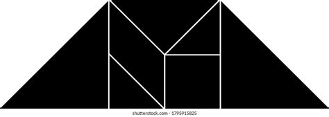 tangram represents rhombus tangrams  stock vector royalty
