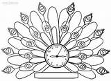 Clock Coloring Pages Printable Cool2bkids Cuckoo Kids sketch template