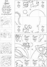 Coloring Ending Never Sheets Foldables Crafts Publications Dover Welcome Flip Fold Fun Color Pages Kids Print Monsters Dinosaurs Manja Burton sketch template
