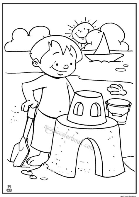 summer coloring pages  kids  getdrawings
