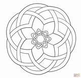 Coloring Celtic Mandala Pages Mandalas Designs Printable Patterns Geometric Simple Rangoli Knotwork Zen Adult Print Lines Para Dibujos Colorear Color sketch template