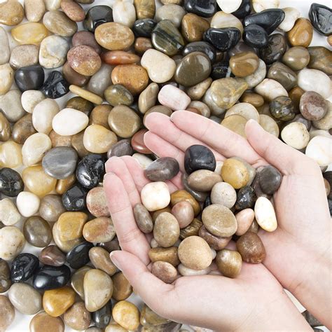buy oupeng pebbles polished gravel natural polished mixed color stones