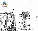 Thomas Friends Dot Pages Coloring Toby Windmill Kids Puzzle Engine Game Fun Edward Train Tram Games Puzzles Template Tank Play sketch template