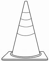 Cone Traffic Clipart Clip Drawing Cliparts Construction Printable Cones Shape Safety Road Kids Worksheets Pages Preschool Colouring Drawings Caution Pylon sketch template