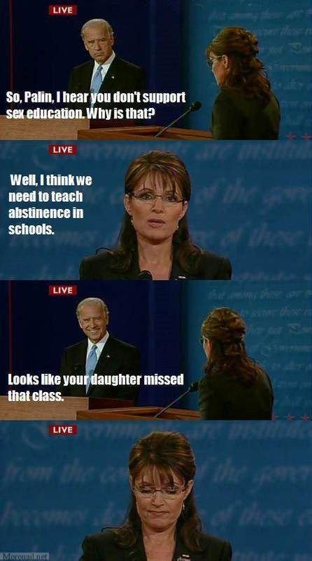 Liveso Palin I Hear You Don T Support Sex Education Why Is That