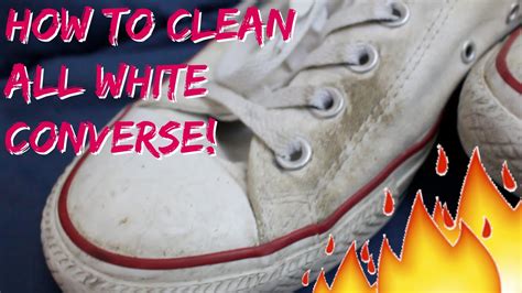 clean  white conversechucks reshoevnr challenge youtube