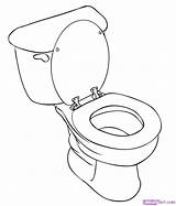 Toilet sketch template