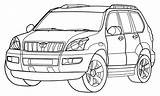 Toyota Coloring Pages Cruiser Land Coloringtop sketch template