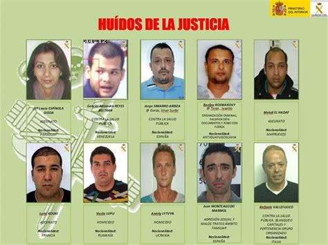 La Guardia Civil Publica Las Fotos De Los 10 Fugitivos Más Buscados De