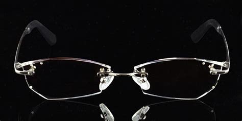 pin on diamond style rimless glasses