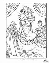 Sistine Botticelli Coloring Masterpieces Picasso Dover Raphael sketch template