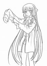 Chobits Chii Lineart Chan sketch template