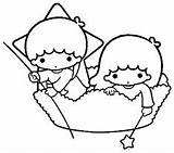 Twin Sanrio Twins sketch template