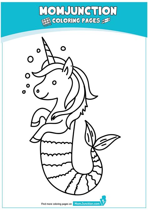 mermaid cute unicorn coloring pages pixie blog