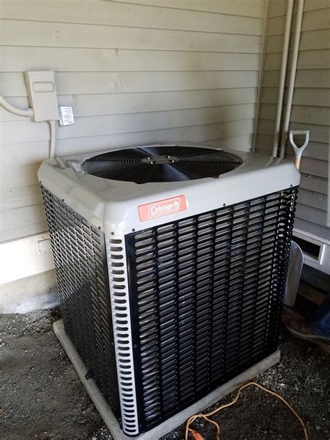 coleman high efficiency ch heat pump installation heat pump installation air conditioning