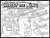 Coloring Pages Bible Revelation Heroes Sunday King Christ School Kids Jesus Color Sheets Printable God Christian Choose Board Illustrations Activities sketch template