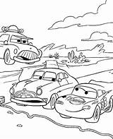 Track Race Coloring Getcolorings Cartoon sketch template