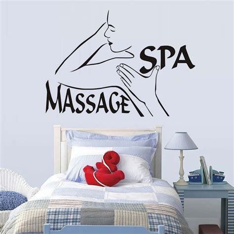 massage spa beauty salon wall murals self adhesive woman art decal