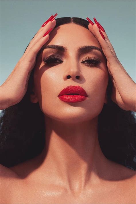 kim kardashian kkw beauty classic red crème lipstick lip liner makeup
