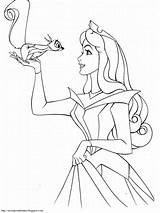 Coloring Sleeping Beauty Aurora Pages Colouring Book Colour Click Coloriage Paint Info Enlarge Adormecida Bela Print sketch template