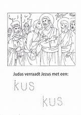 Jezus Judas Testament Kus Bijbel Verraadt Bezoeken sketch template