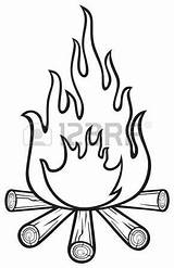 Coloring Bonfire Pages Clipart Getcolorings sketch template