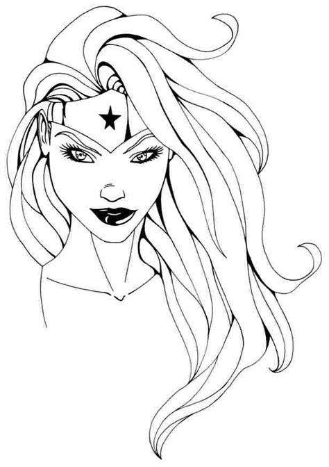 super girl superhero outline template sketch coloring page
