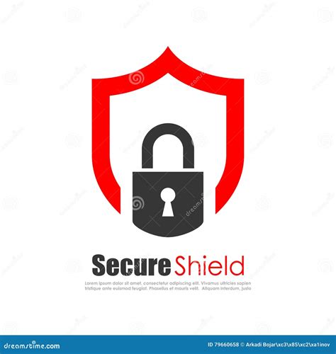 secure protection abstract logo stock vector illustration  icon