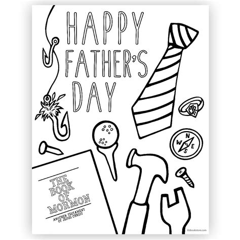 coloring printable fathers day images