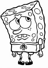 Spongebob Sponge Sad Kleurplaat Coloring Squarepants Gerrit Traurig Bedruckbar Schwammkopf Malvorlagen Downloaden sketch template