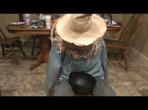 sitting scarecrow youtube