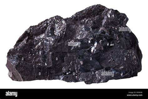 black anthracite coal mineral stone isolated stock photo alamy