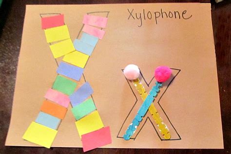 preschool letter  activity    xylophone evolving motherhood
