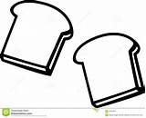 Bread Slice Toast Clipart Slices Vector Drawing Illustration Outline Coloring Pages Clip Two Drawings Piece Simple Stock Royalty Clipartmag Paintingvalley sketch template