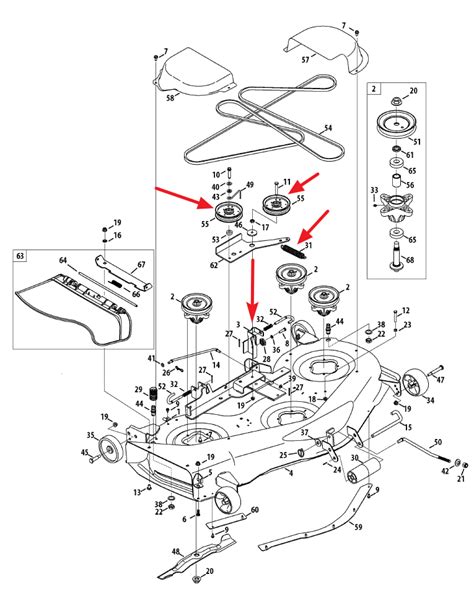 cub cadet lt deck belt diagram