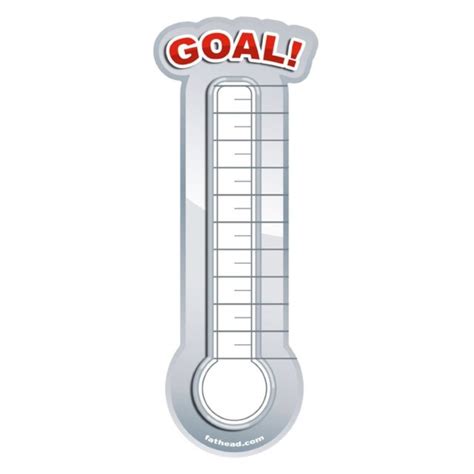 fundraising goal tracker   printable templates lab