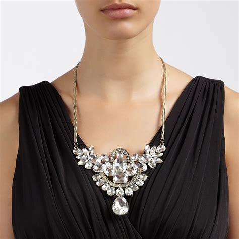john lewis statement large stone necklace goldclear stone necklace necklace womens necklaces
