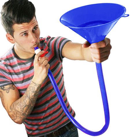 Beer Bong Funnel With Stop Valve At