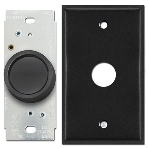 black rotary dimmer knob cover plate kyle switch plates