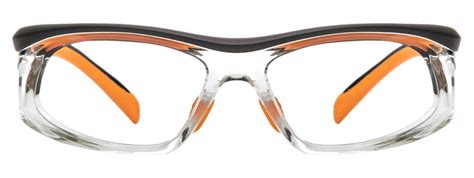 uvex safety eyewear with orange accents tint the range