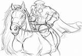 Headless Horseman Jinete Cabeza Sleepy Colouring sketch template