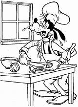 Thanksgiving Goofy Chopping sketch template
