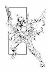 Coloring Pages Fett Boba Wars Star Printable Getcolorings Boys Astounding Popular sketch template