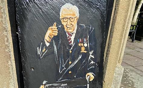 captain tom painting   reinstated  nantwich town square